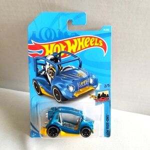 2017 Blue and Yellow HW Ride-Ons Kick kart 1:64 Diecast Toy Car.New.